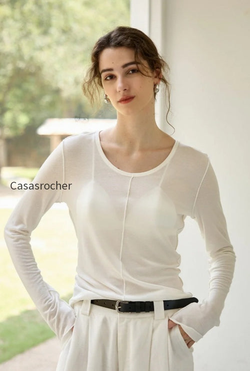 Thermal Blend Slim Knit Top