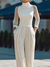 high-neck-sheer-sleeve-tailored-wide-leg-jumpsuit