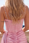 sparkly-gold-satin-fringed-beaded-tight-short-corset-homecoming-dress