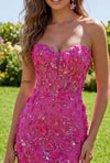 sparkly-fuchsia-corset-floral-tight-short-sweetheart-homecoming-dress-with-beading