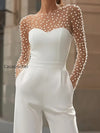 pearl-embellished-sheer-bodice-white-jumpsuit