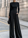 elegant-boat-neck-wide-leg-pleated-tailored-jumpsuit