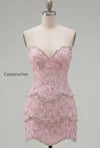 sparkly-pink-floral-tight-short-strapless-homecoming-dress-with-pearls
