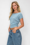 Everyday Knit Cap Sleeve Top