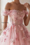pink-floral-tulle-off-the-shoulder-ruffled-short-homecoming-dress