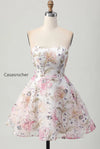 sparkly-pink-floral-short-a-line-homecoming-dress
