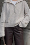 vintage-notched-v-neck-knit-top