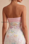 sparkly-pink-and-white-floral-tight-short-strapless-beaded-graduation-dress