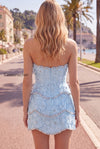 sparkly-pink-floral-tight-short-strapless-homecoming-dress-with-pearls