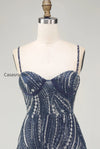 beaded-thick-straps-sparkly-navy-short-cocktail-dress