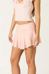 Ruffle Hem Mini Skirt