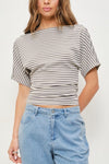 Striped Boat Neck Top