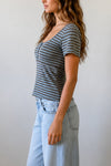 Striped Henley Top