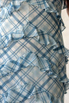 Plaid Ruffle Midi Dress